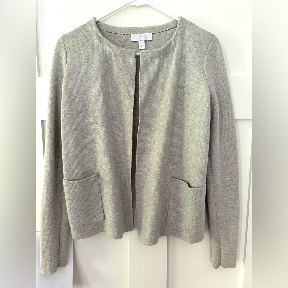 White Label silver short cardigan